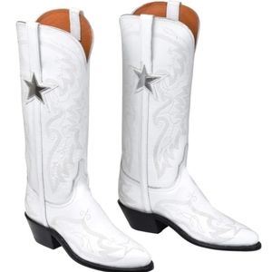 DALLAS COWBOYS Lucchese Leather "Dallas Cowboys" Cheerleader's Cowboy Boots